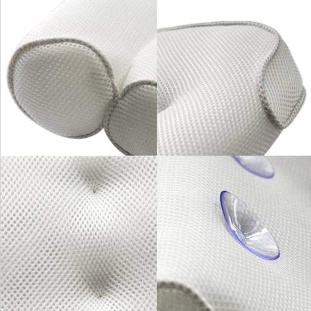 Breathable 3D Mesh Spa Bath Pillow with Suction Cups Neck and Back Support Spa Pillow for Home Hot Tub Bathroom Accersories image number 5