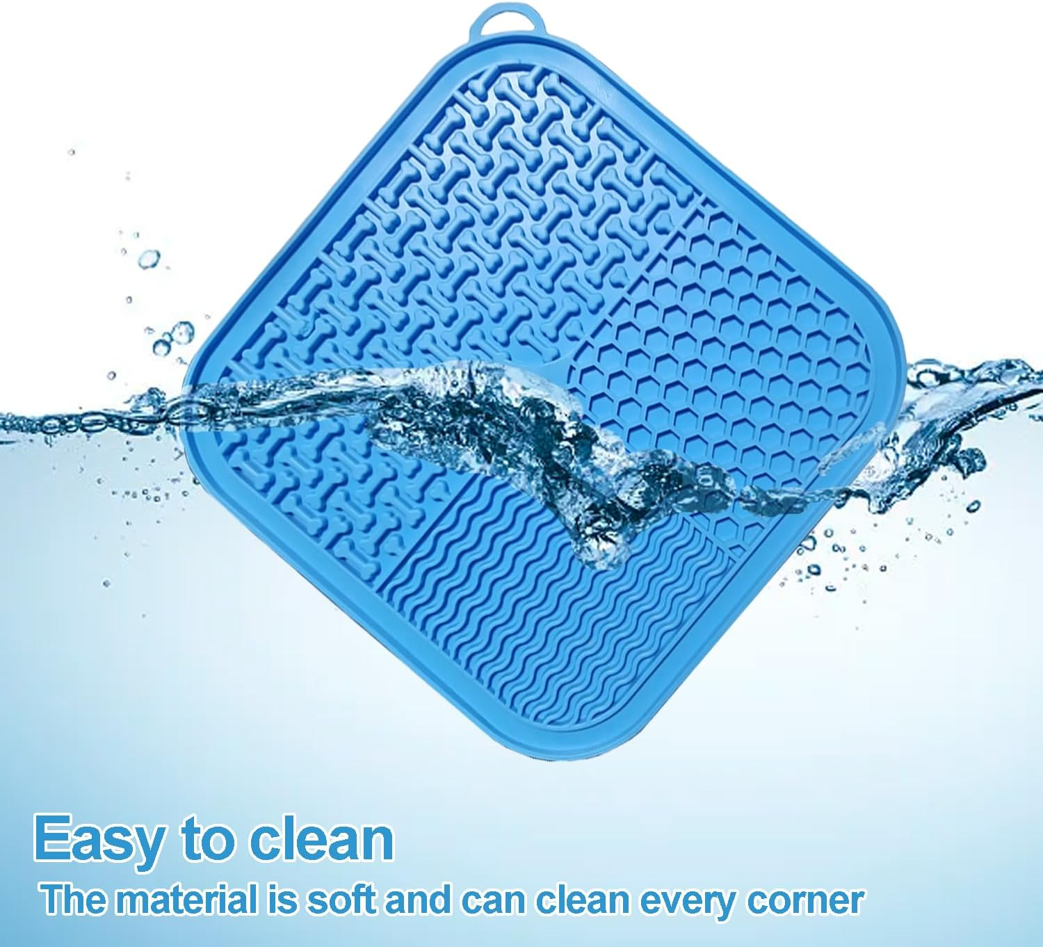 Dog Lick Mat Pad Boredom Buster Slow Feeder Bath Grooming Helper Silicone