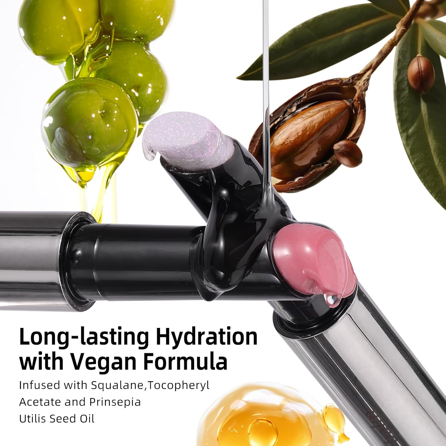 KIMUSE Lip Plumper, Hydrating Click Tinted Solid Lipstick for Plumps & Moisturizes, Long-Wearing All-In-One Lip Plumping, Gloss, Balm (Vanilla Coconut, 1 PCS) image number 3