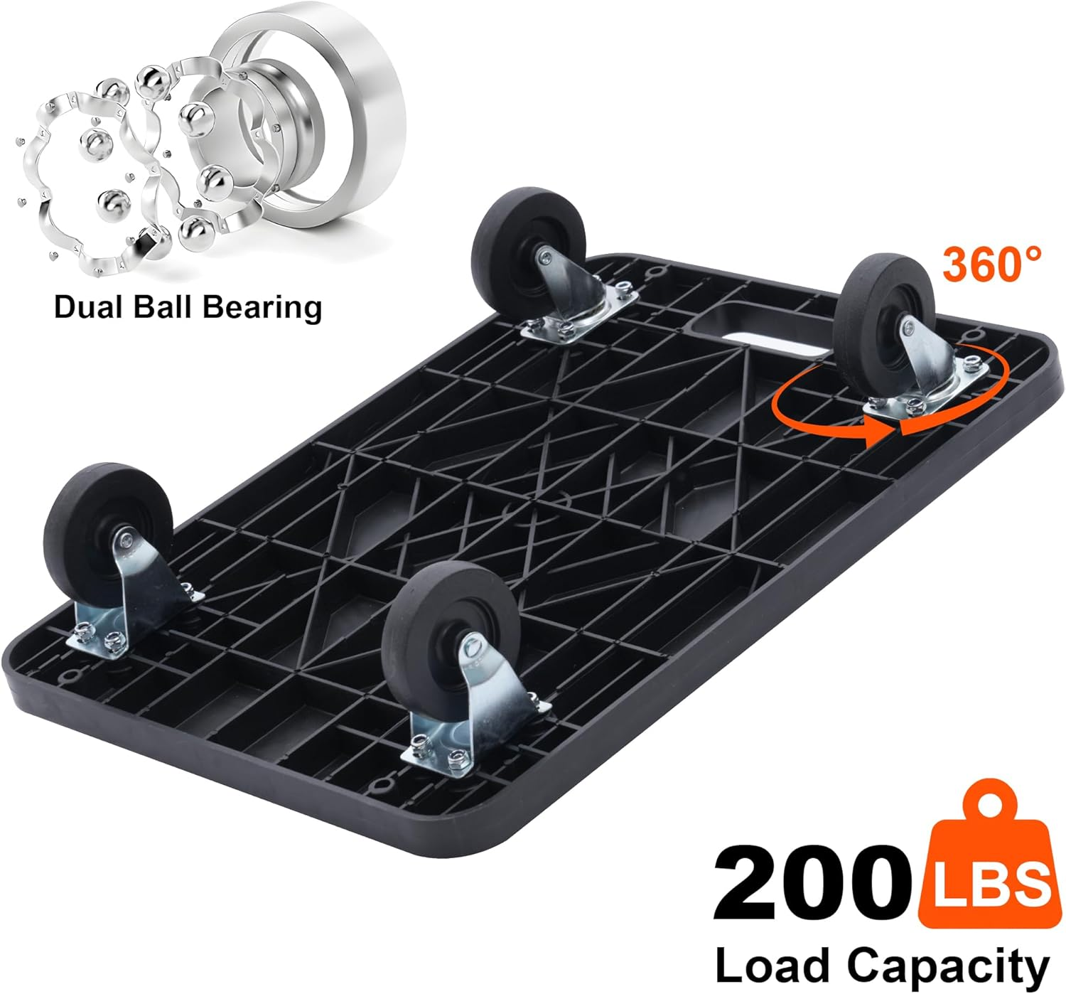 Maxworks 80854 Furniture Movers Dolly with Wheels - 200 Lb. Capacity image number 5