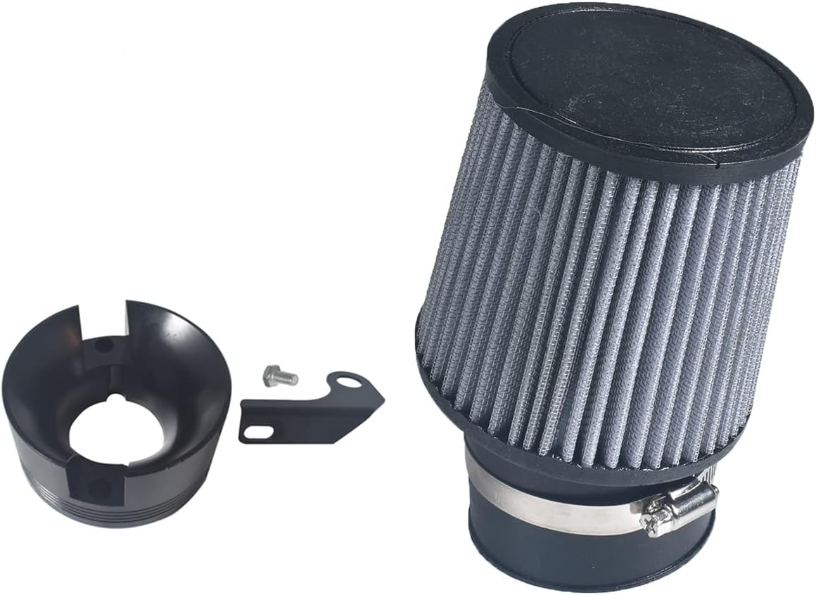 Black Air Filter Adapter for Predator 301Cc 420Cc Go Cart 11Hp 13Hp for Honda GX340 GX390 Clone Engine Go Kart Mud Boats Racing Lawnmower Minibike for Gx270S 13/15Hp Chinese Ohvs