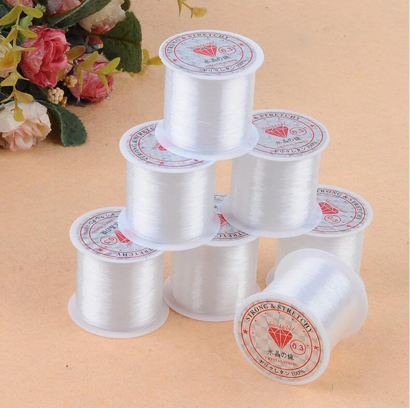 3 Roll Transparent Fishing Thread,0.2Mm X120M,0.25Mm X90M,0.3Mm X70M,Fishing Thread Clear Wire Bracelets Hanging Decorations Line DIY Crafts Jewelry Making Cord Beading Accessories image number 4