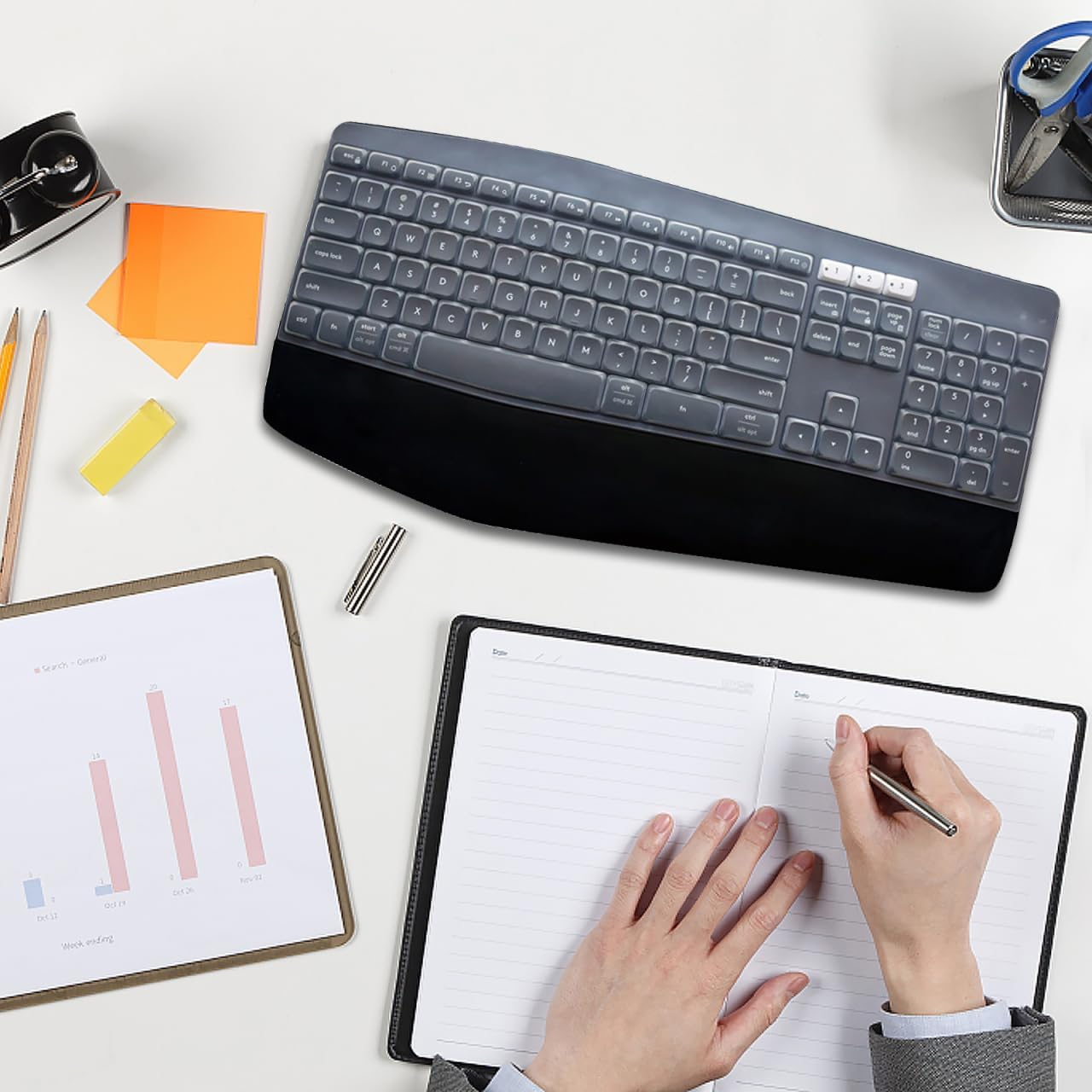 ARTIBETTER Gaming Keyboard Cover Keyboard Sleeve Silicone Skin Protective Cover for Mk850 image number 1