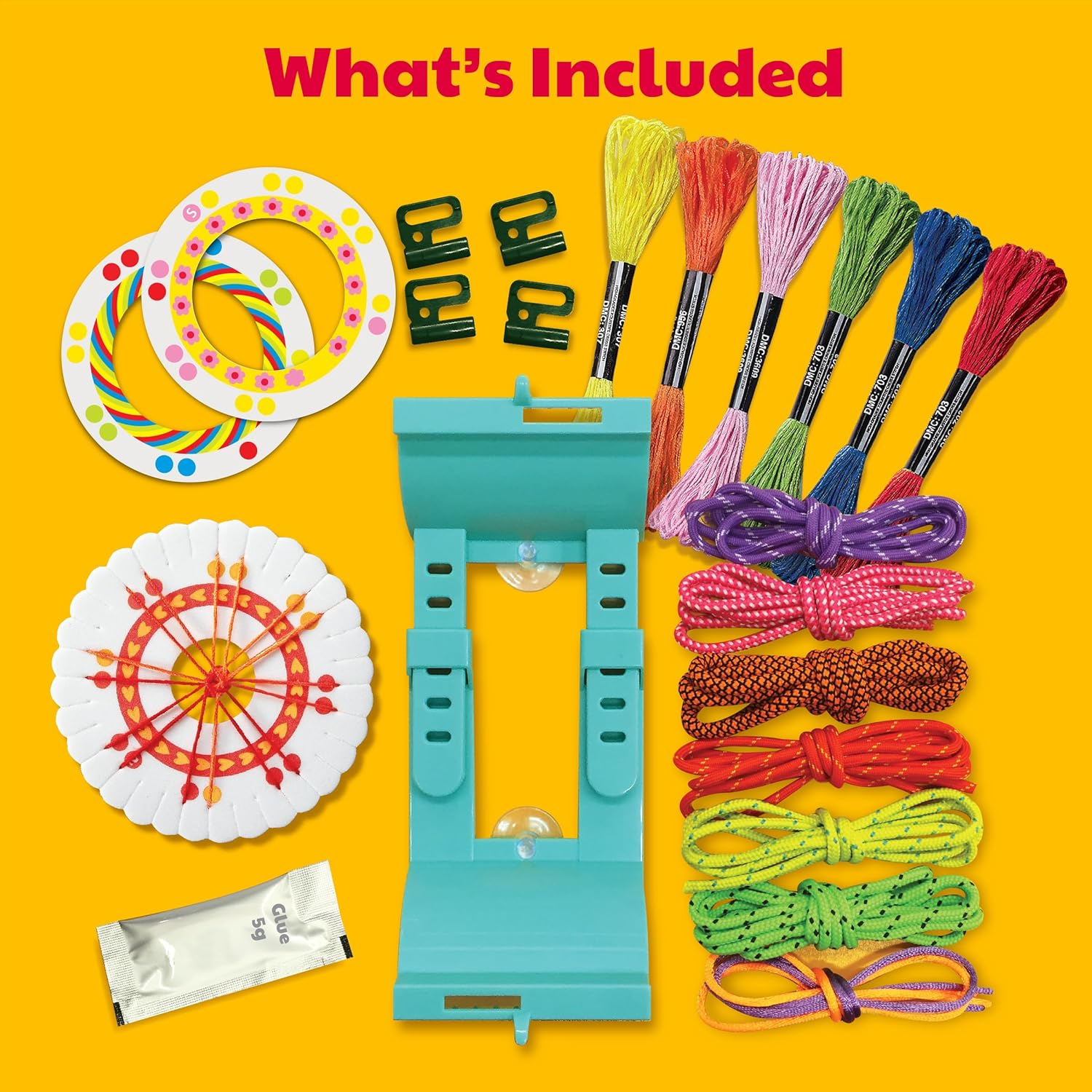 4M Kidzmaker Friendship Bracelets, Create up to 10 Bracelets, Different Designs and Styles, Art and Craft Activity, Stimulates Creativity image number 1