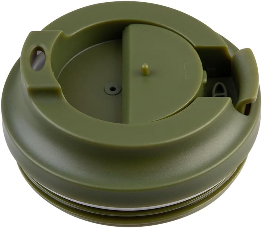 Oasis Ceramic Lined Stainless Steel Double Wall Insulated Coffee Cup 360Ml - Forest Green image number 4