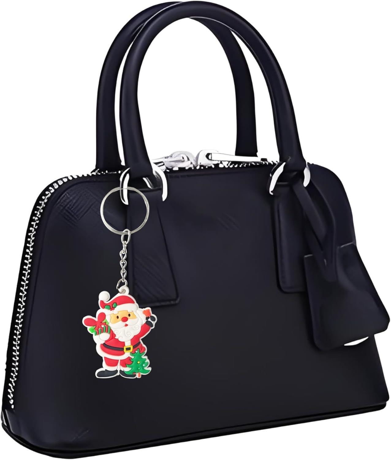 20 Pcs Colorful Keyring for Kids Teens,Christmas Theme Keychains for Backpacks Bags,Cute Keychain for Girls Boys Women Adult Party Supplies Birthday Gifts