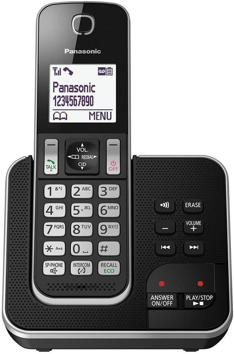 Panasonic DECT Digital Cordless Phone with Answering Machine and 1 Handset (KX-TGD320ALB)
