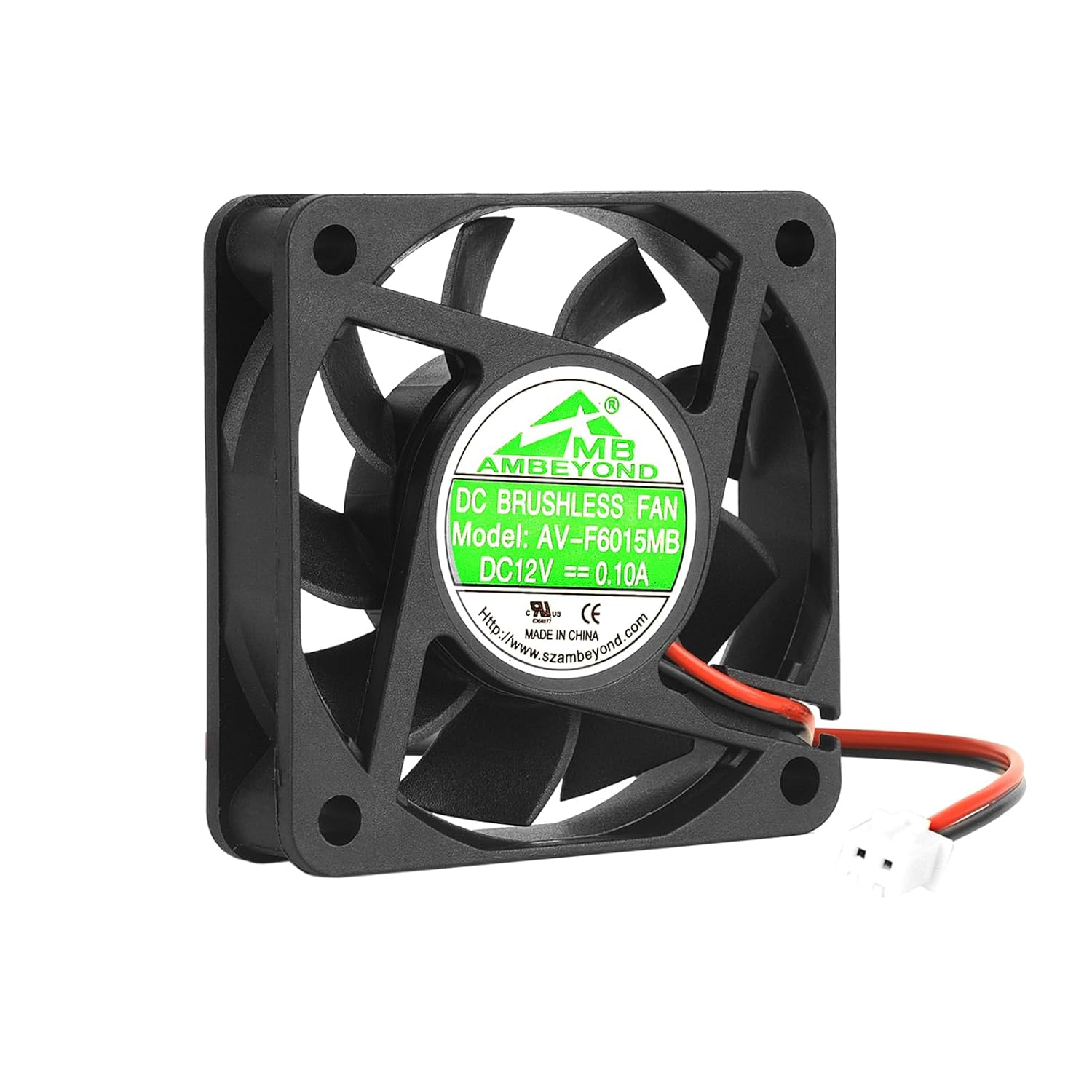 Security-01 60Mm X 60Mm X 15Mm 12V DC 0.10A Ball Bearing Brushless Cooling Fan 2Pin AV-F6015MB UL TUV Desktop Compatible Fan image number 3