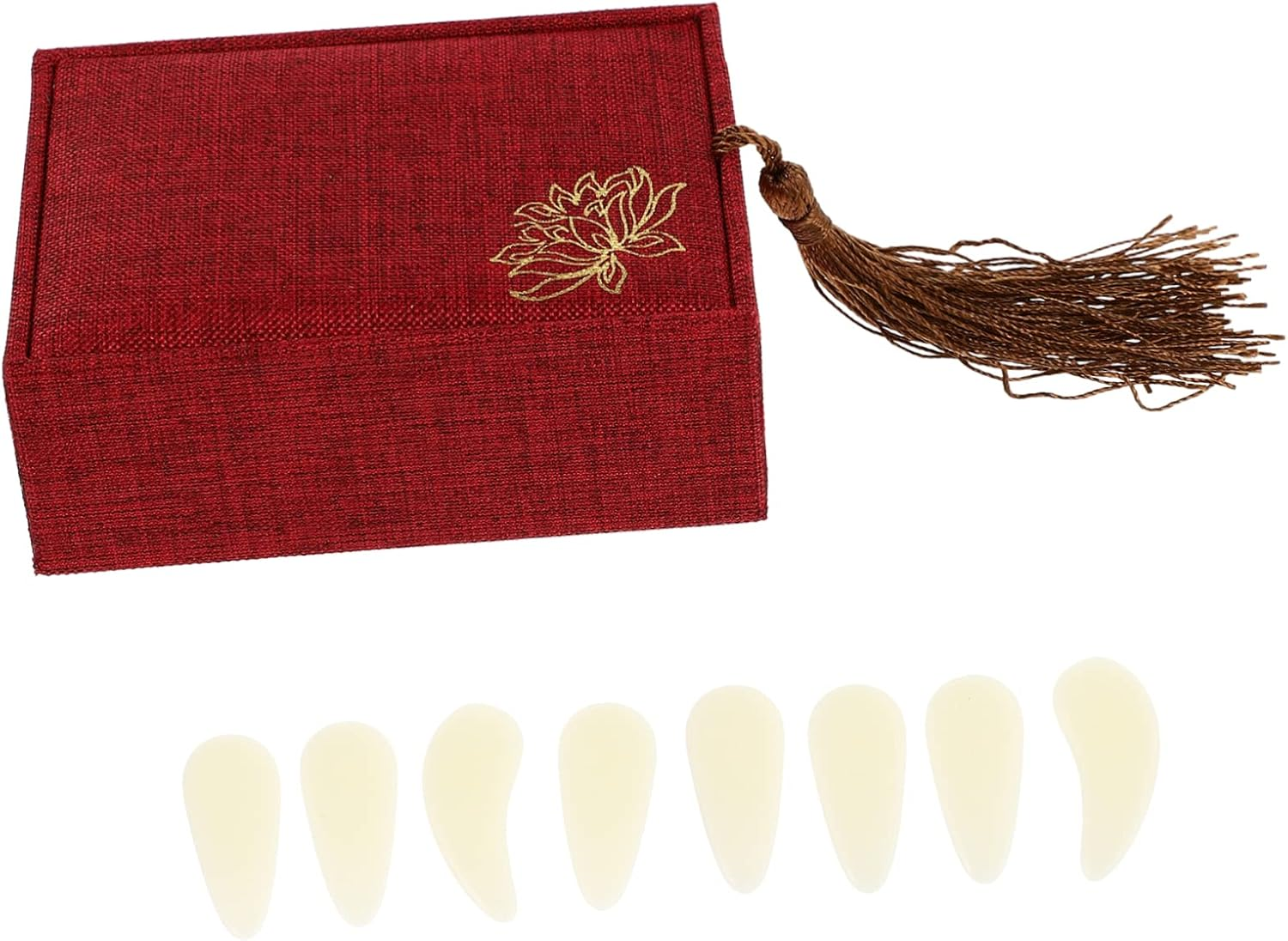 HAMPPLIES 1Set Nail Accessories Premium Fake Finger Picks for Beginners Smooth Practice Picks for Playing for Easy Storage image number 6