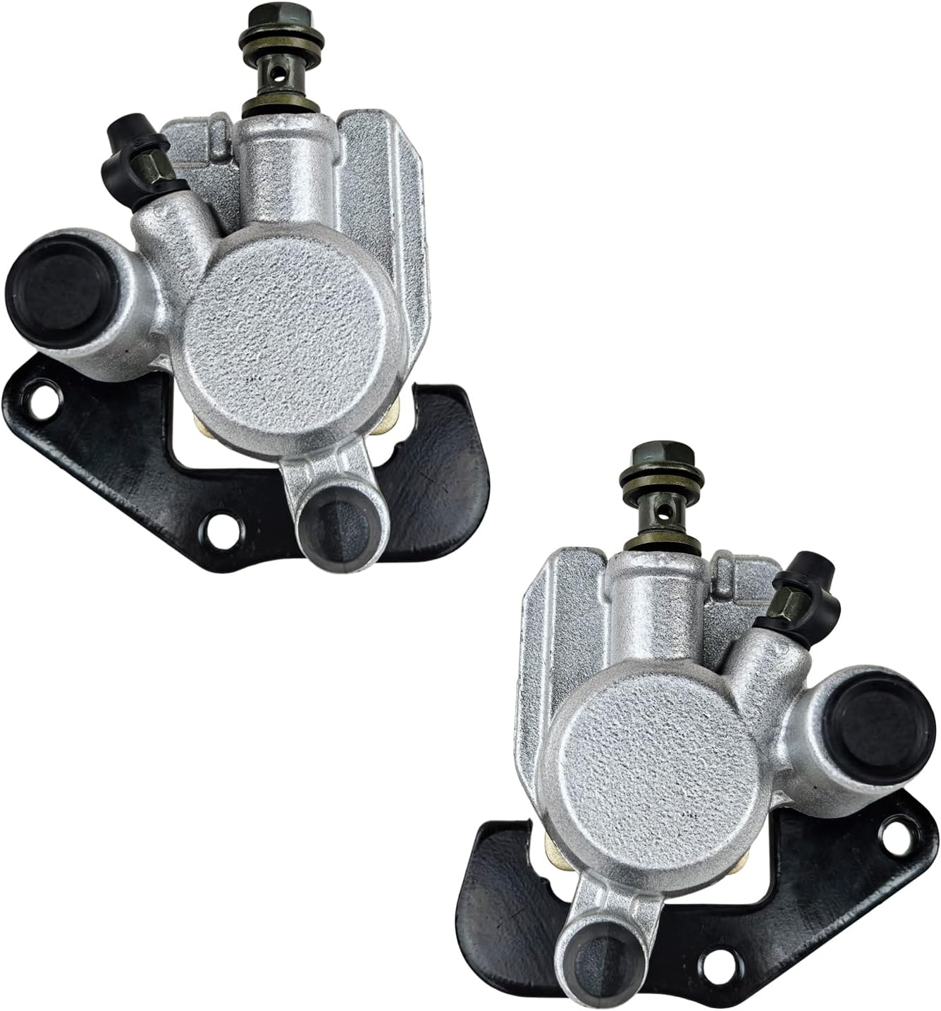 Front Left Right Brake Calipers Set with Pads Compatible with Kawasaki Prairie 300 KVF300 Prairie 360 KVF360 Prairie 400 KVF400 Repl.# 43080-5135 43080-5136 43041-1816 43041-1817 43080-5124 image number 5