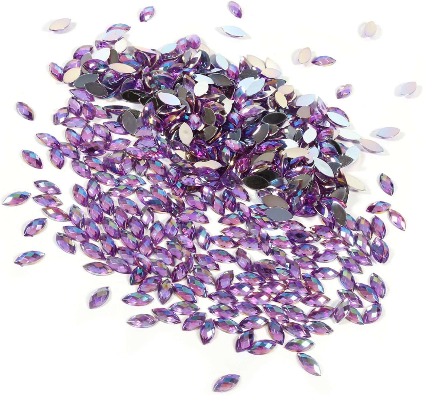 Crystal Rhinestone Flatback Beads for Jewellery and Garments, Pink