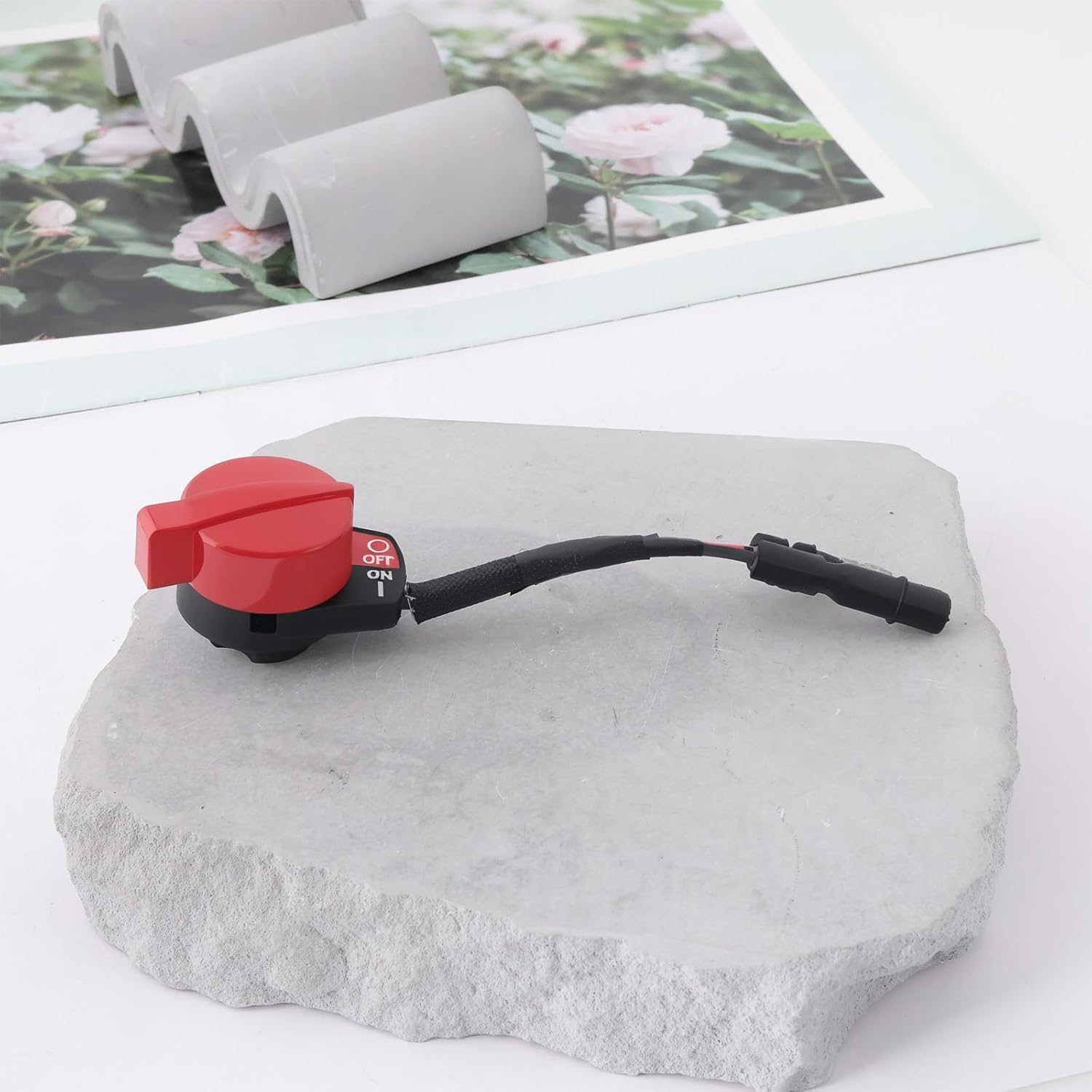 Be in Your Mind 2Pcs Engine Stop Switch Lawn Mower Stop Switch with Srew 35120-Z5T-0031 Compatible with Honda GX240 GX270 GX340 GX390 GX340UT2 image number 4