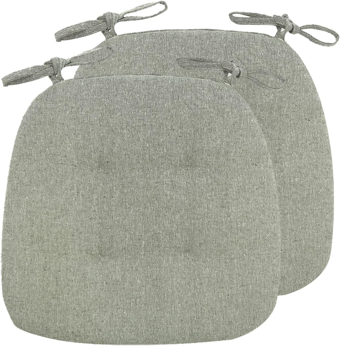 Cushion Kitchen Chair Cushions with Ties, Double Sided Chair Pads for Dining Room, U Shaped Non-Slip Seat Cushions, 2/4/6 Pack (Color : Green, Size : 2 Pack) image number 1