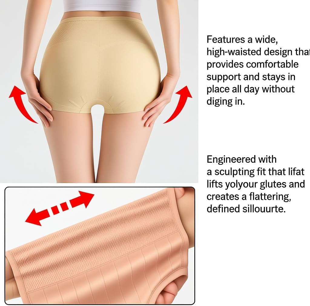 Sleekhip Leakproof High-Waist Tummy-Control Butt-Lifting Panties,Seamless Shapewear Underwear for Women image number 6