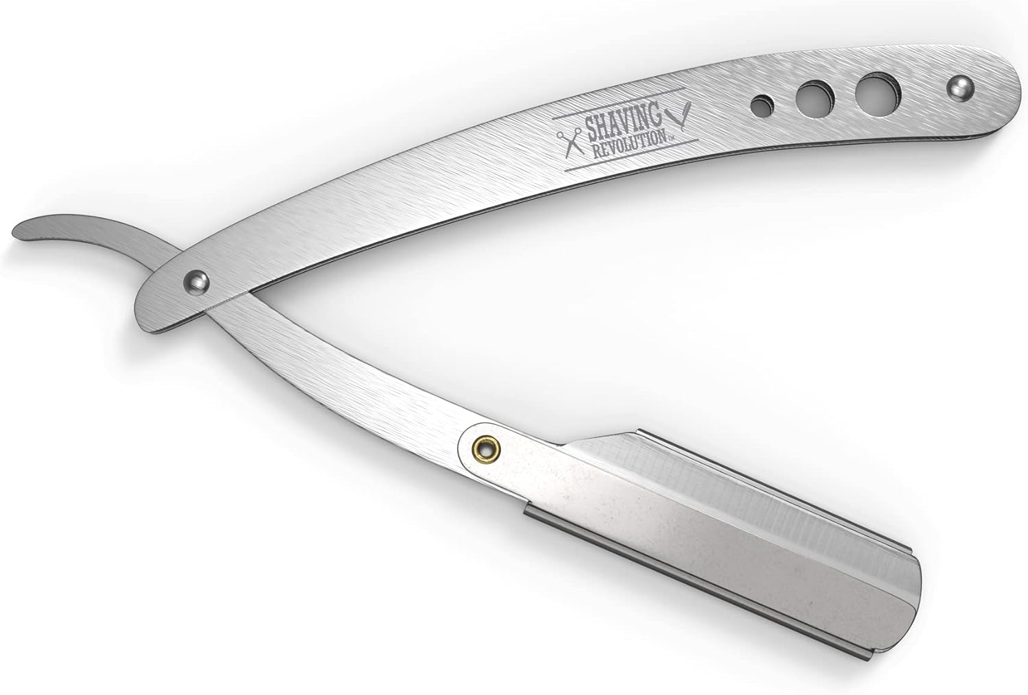 Straight Edge Barber Razor for Close Shaving - Professional Straight Blade Razor for Men with 100 Single Edge Blades- Mens Straight Razor Kit image number 2