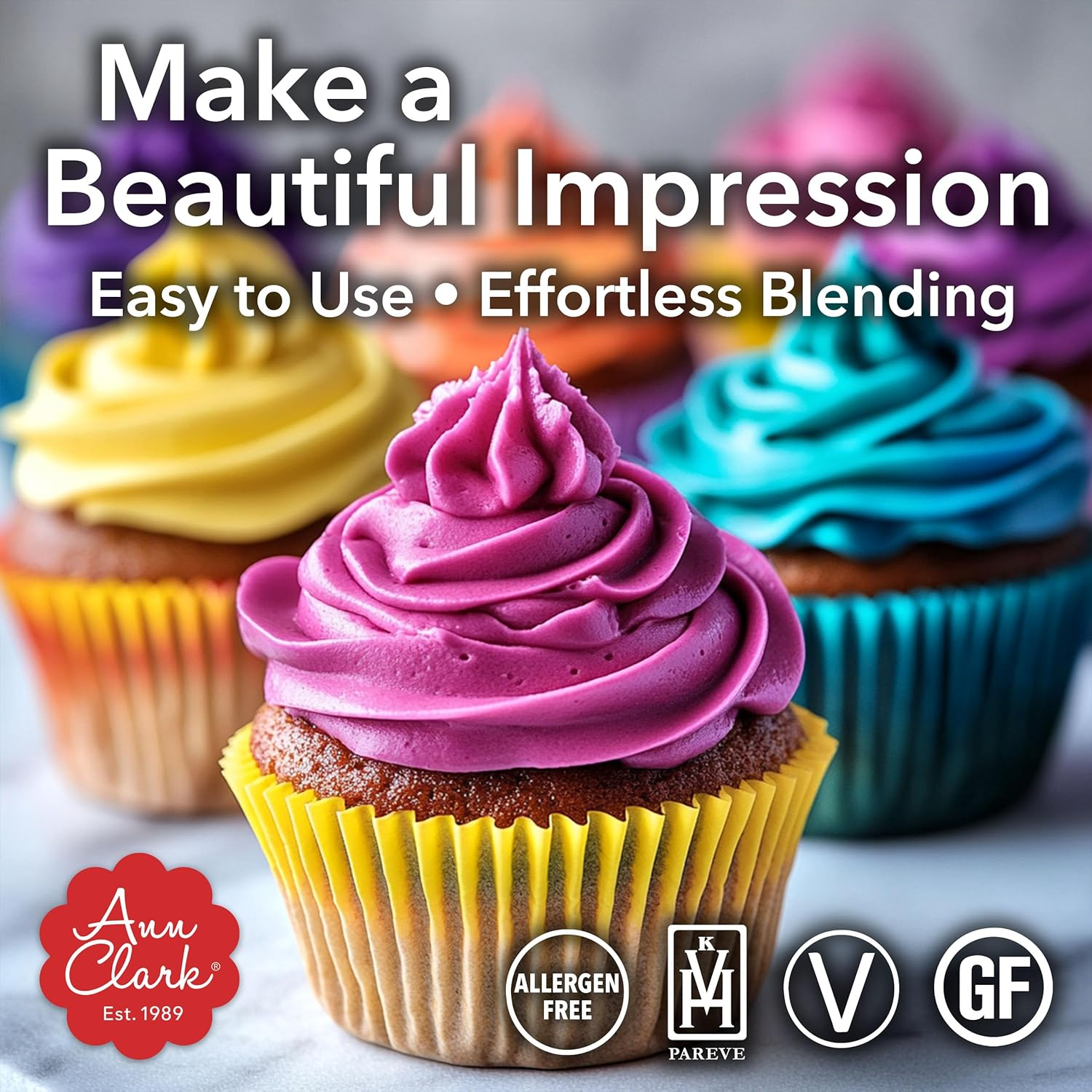 Ann Clark Lemon Yellow Food Coloring Gel Extra Large 13.5 Oz Professional Grade Made in USA image number 1