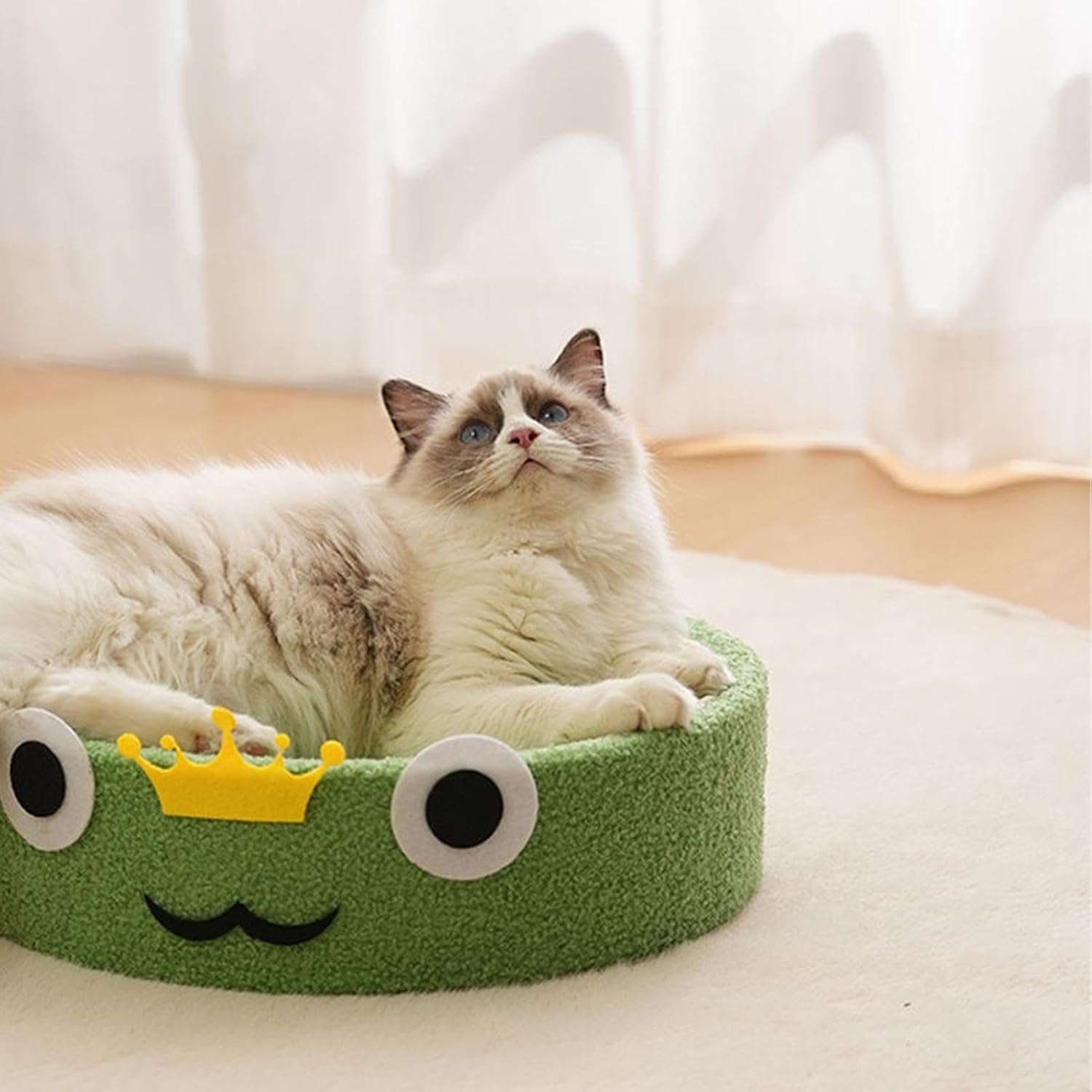 Cat Scratcher Mat, Claw Sharpening Cat Toy with Concave Middle, Claw Grinder Cat Bed, Fruit Kitty Scratcher, Indoor Cat Furniture Protection for Sofa, Table, Bed, Carpet image number 2