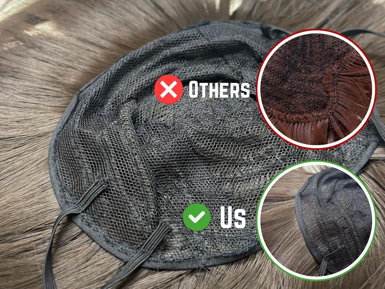 DS. DISTINCTIVE STYLE Dog Wig for Small and Medium Breeds Trimmable Pet Costume Accessories Cat Cosplay Prop for Halloween, Christmas, and Dress Parties