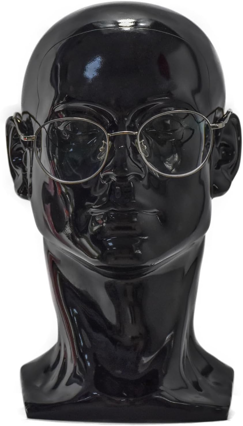 PVC Male Mannequin Head with Ears Men Smooth Mannequin Head Model Wig Hat Glasses Caps Display Creative Manikin Doll &hellip; image number 5