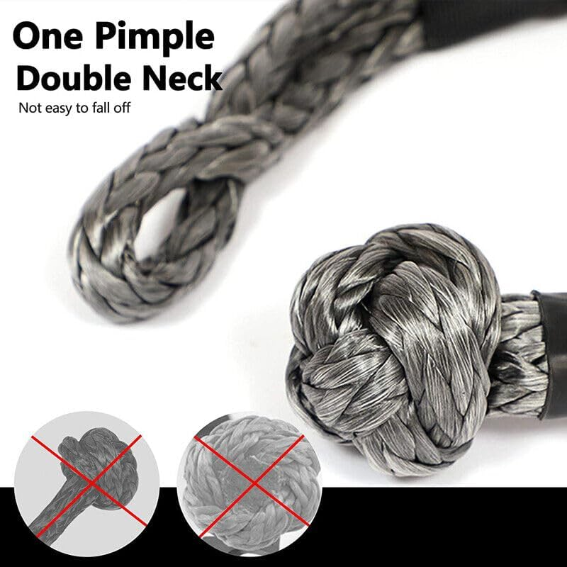 AIMALL Soft Shackle 55Cm Recovery Gear Dyneema Winch Rope 16T(16,000Kg) Heavy Duty for Off-Road and Towing image number 1