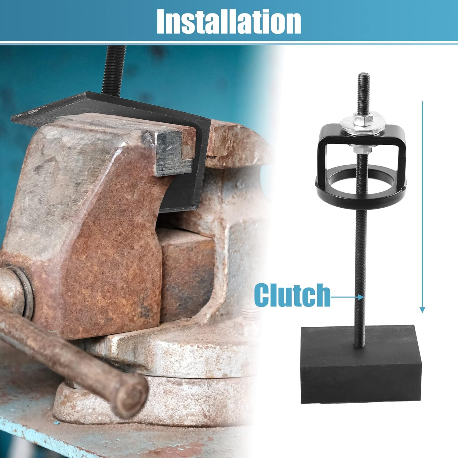 X AUTOHAUX Universal Clutch Compression Tool CCT510 for Polaris Sportsman 700 800 RZR for Kawasaki for Yamaha ATV UTV Snowmobile Primary Secondary Clutch Compression Tool for Ski-Doo Black