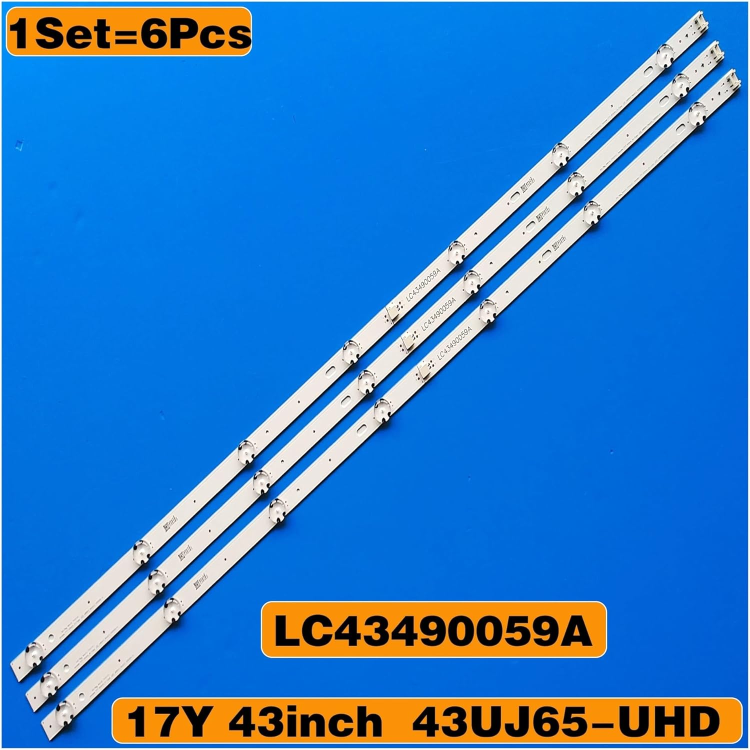 LED Band for L-G 43UK6470PLC 43UM7000PLA 43UM7100PLB LED Bar Backlight Strip Line Ruler WOOREE 43Inch UHD_LED Array_A-Type_161024 image number 4