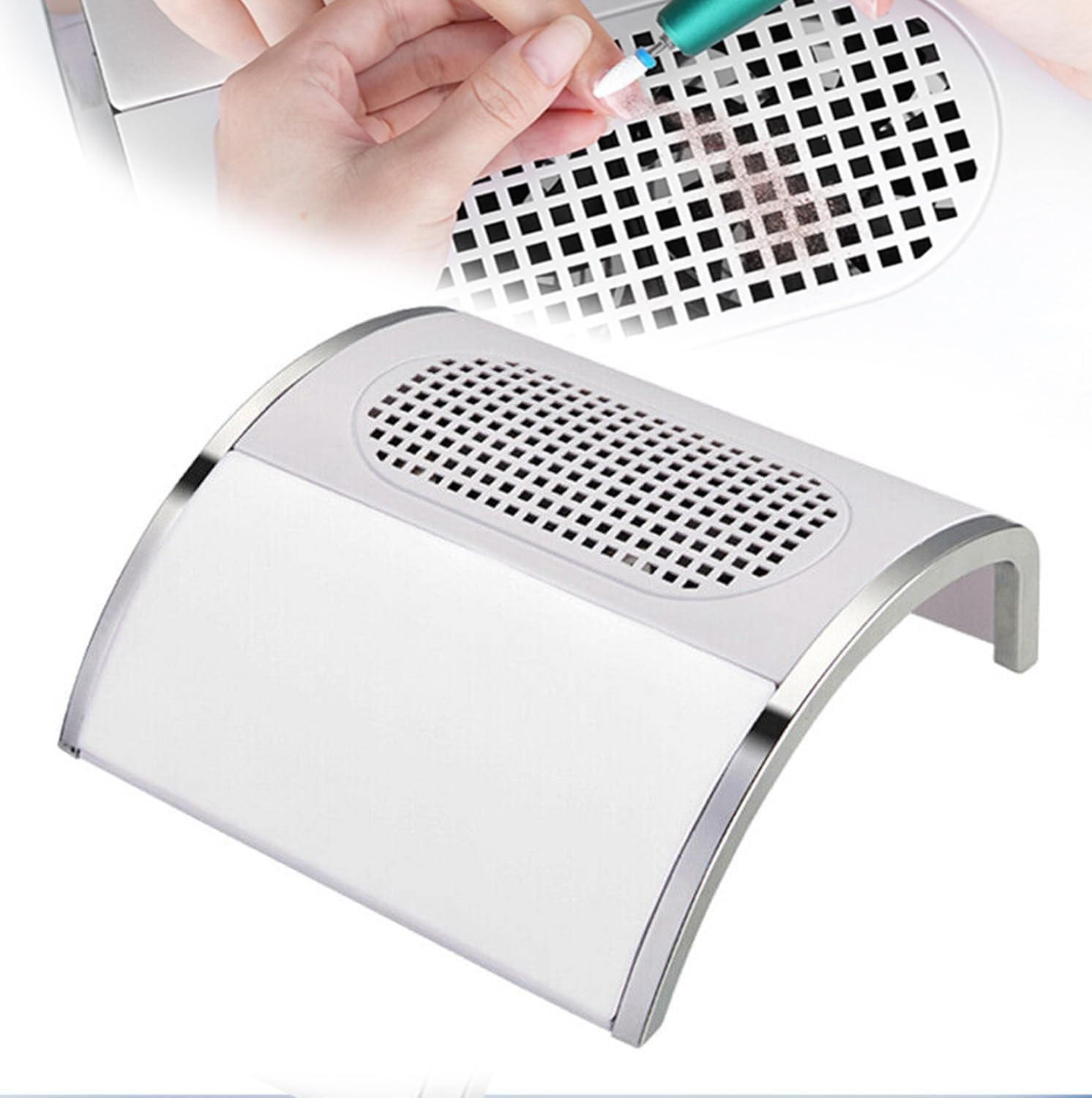 OWEITE Nail Dust Collector Powerful 80W Nail Dust Vacuum Cleaner Dust Extractor for Poly Nail, Acrylic Fan Vacuums Dust Suction Machine Manicure Salon Home Use image number 4