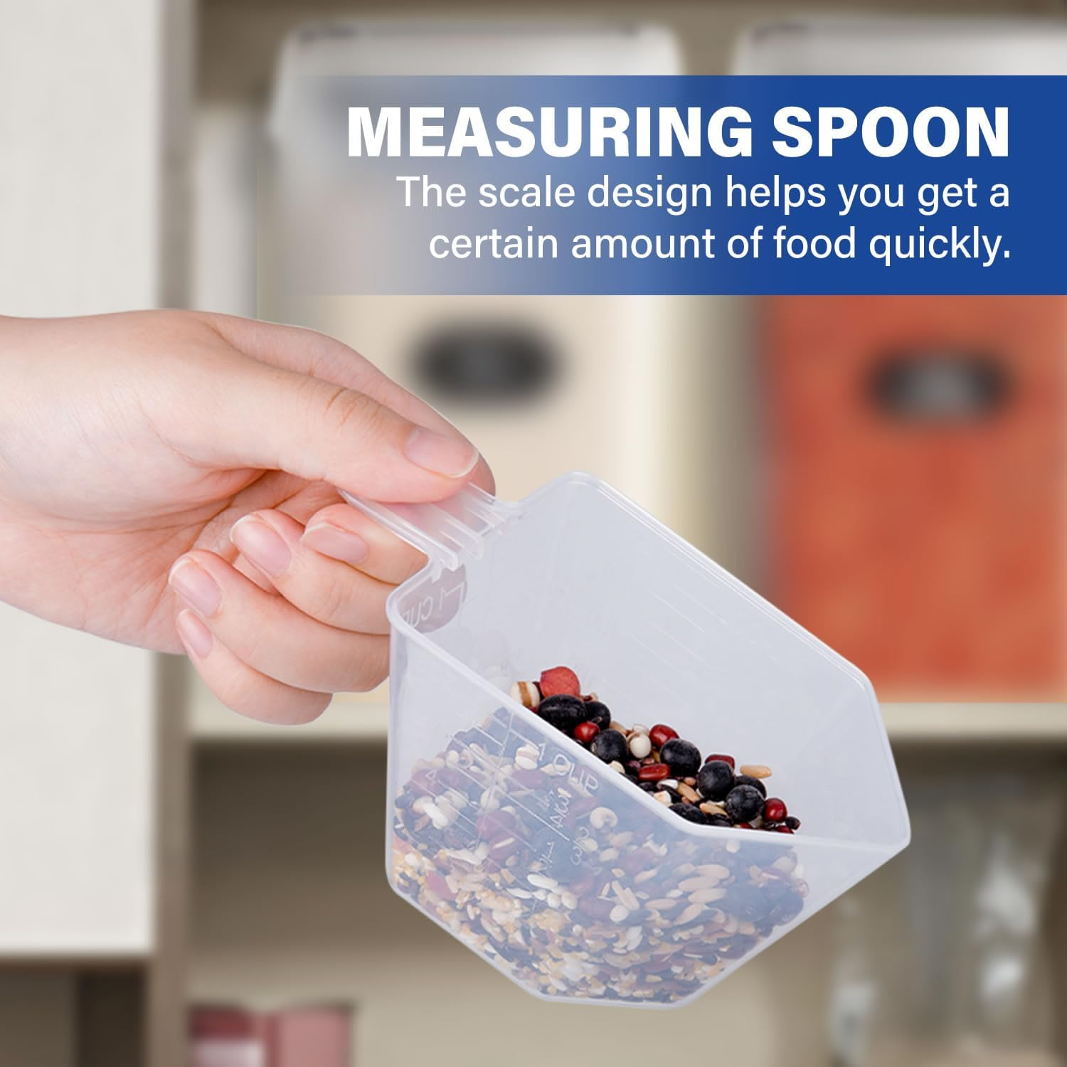 Stelive 2-Piece Extra Large Food Storage Containers (6.5L/Each) Airtight Pantry Storage Containers Organiser Dry Food Canisters Plastic Leak-Proof Canisters for Home & Kitchen with Labels & Pen