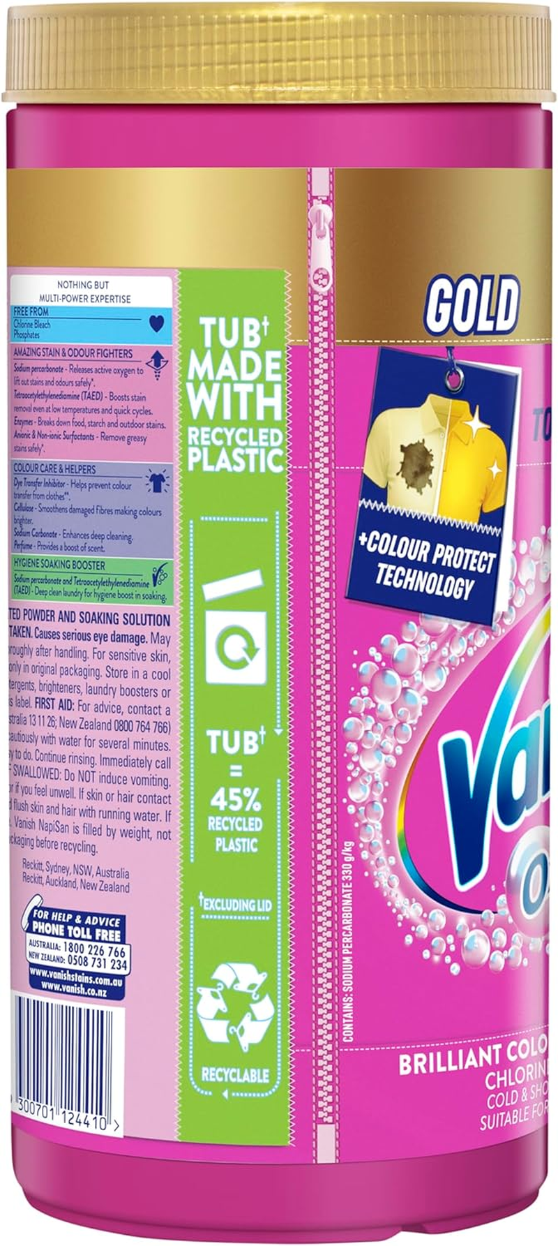 Vanish Napisan Gold Oxi Action Stain Remover Powder 2Kg image number 5