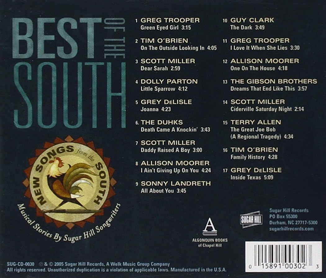 Best of the South: Musical Stories by Sugar Hill Songwriters image number 1