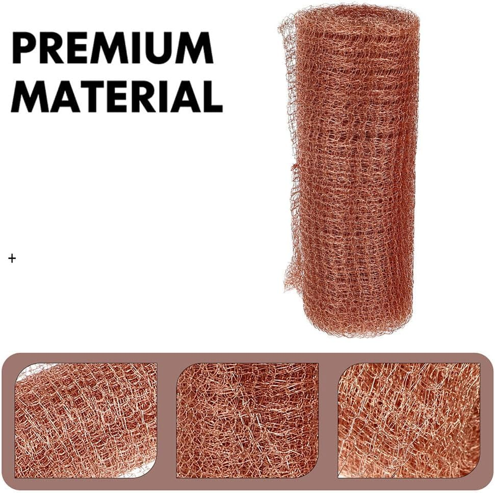 1 Roll 127M Copper Weep Hole Cover - Rodent Wire Mesh Roll for Mice and Rat Control, Hole Blocker and Filler, Ideal for Prevention image number 6