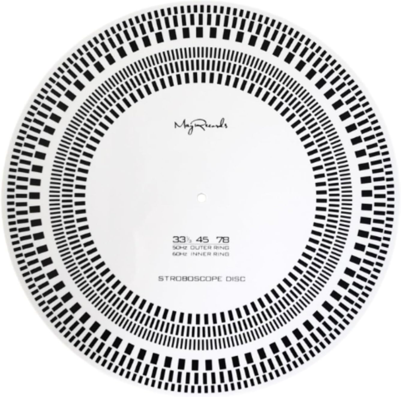 Magideal Vinyl Turntables,Phonograph Test Disc,Calibration Profesional Detection Adjustment Tool Checker,Acrylic Speed Dial for Player image number 3