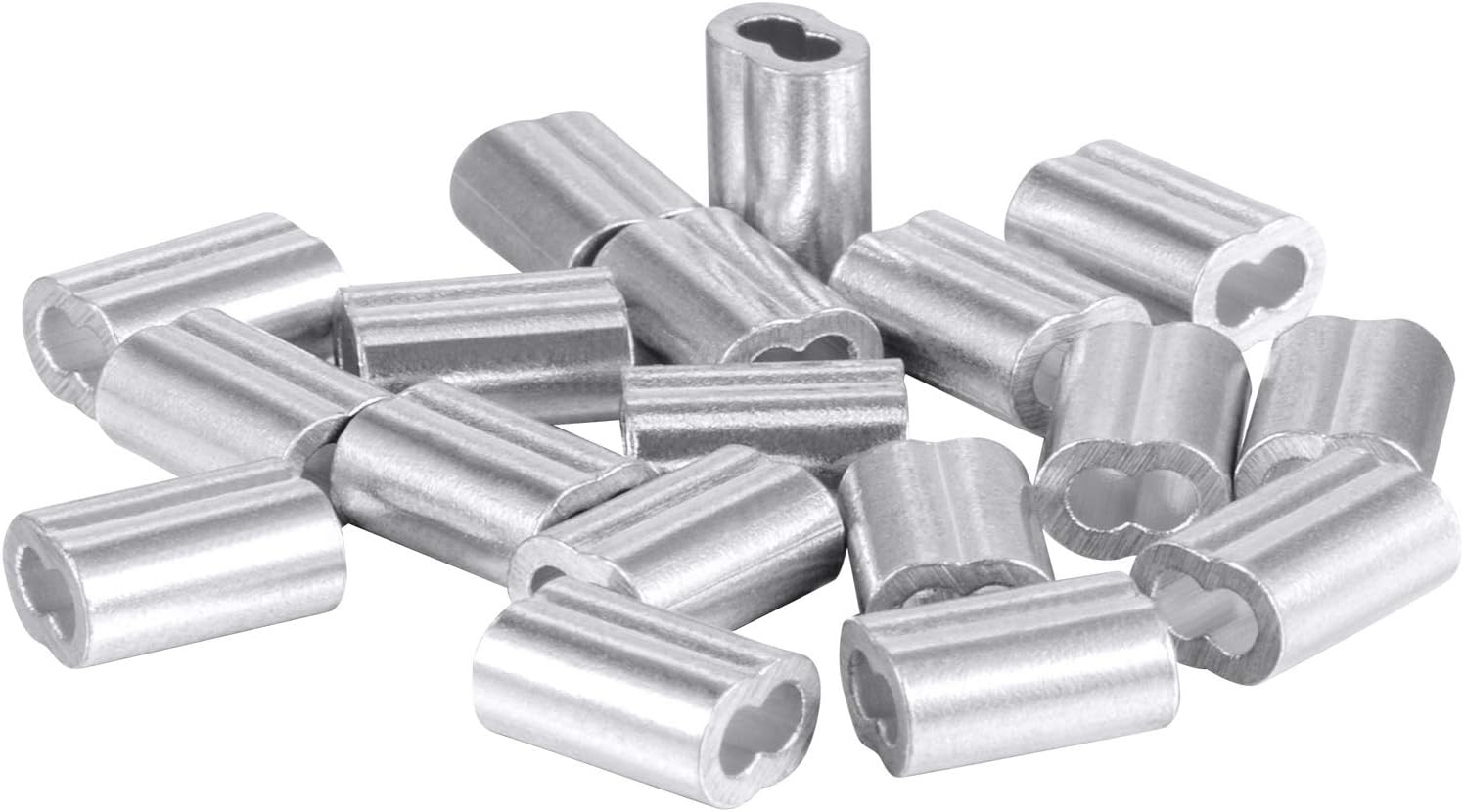 Chengu Vinyl Coated Picture Frame Hanging Wire, Stainless Steel Wire Spool with 20 Pieces Aluminum Crimping Loop Sleeve, Supports up to 110 Lbs (1.5 Mm X 164 Feet) image number 4