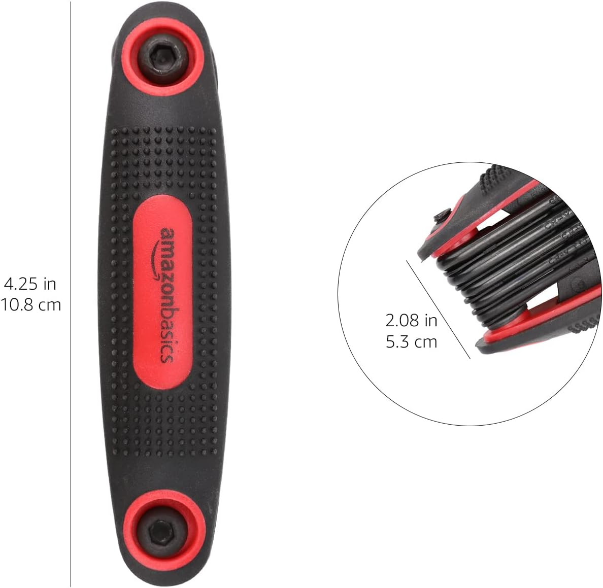 Amazon Basics Folding Hex Key Set - 3-Pack, Metric/Sae/Star image number 4