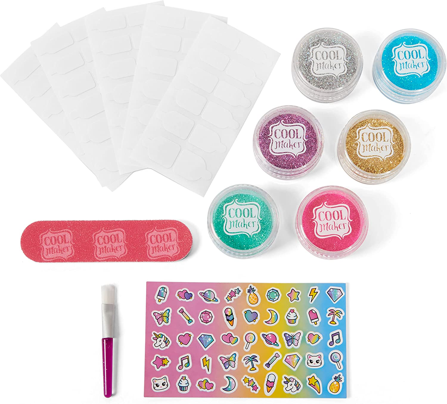 Cool Maker, GO Glam Glitter Nails DIY Activity Kit for 5 Manicures, for Kids Aged 8 and Up image number 1