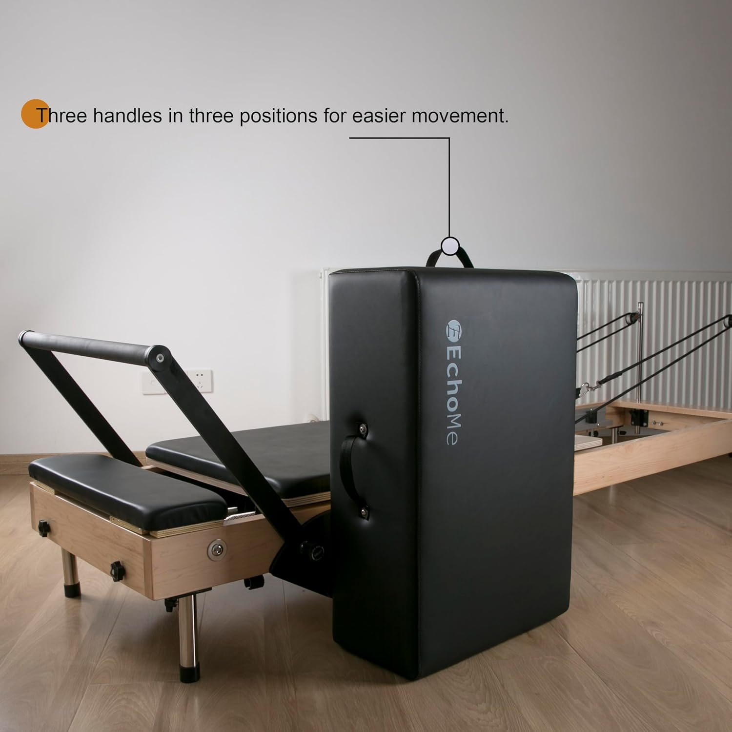 Echome Pilates Reformer Box, Pilates Reformer Sitting Box for Exercises, Including Echome Sports Accessories image number 3