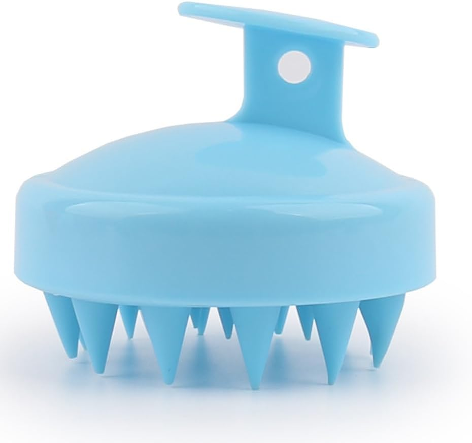 Scalp Massager Shampoo Brush Scalp Cleaner and Dandruff Brush for Relaxing Stress and Promoting Hair Growth Women'S Shower Hair Brush Men'S Shower Hair Brush Children'S Shower Hair Brush（Blue） image number 3
