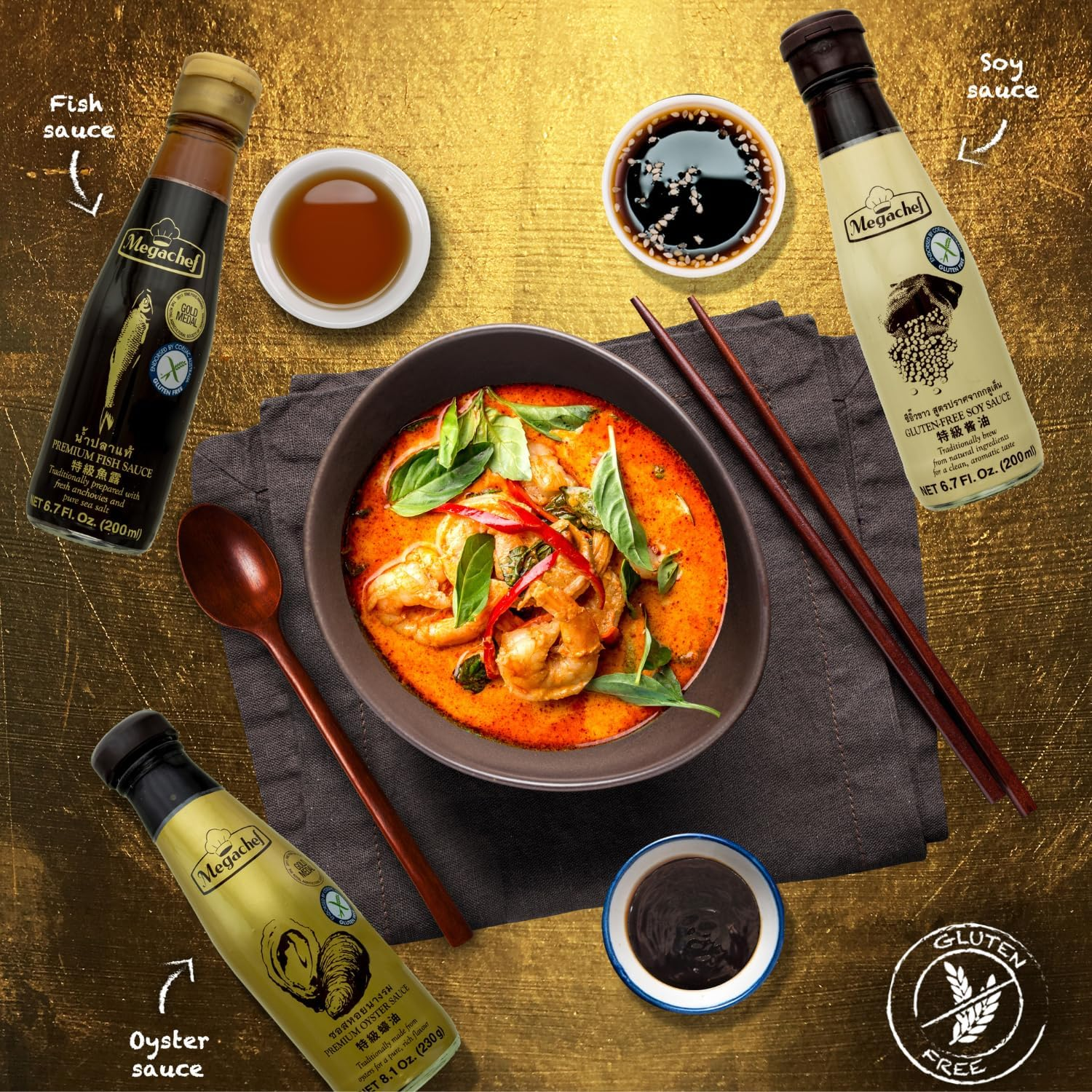 Megachef Gluten Free SOYA Sauce, 500 Ml image number 2