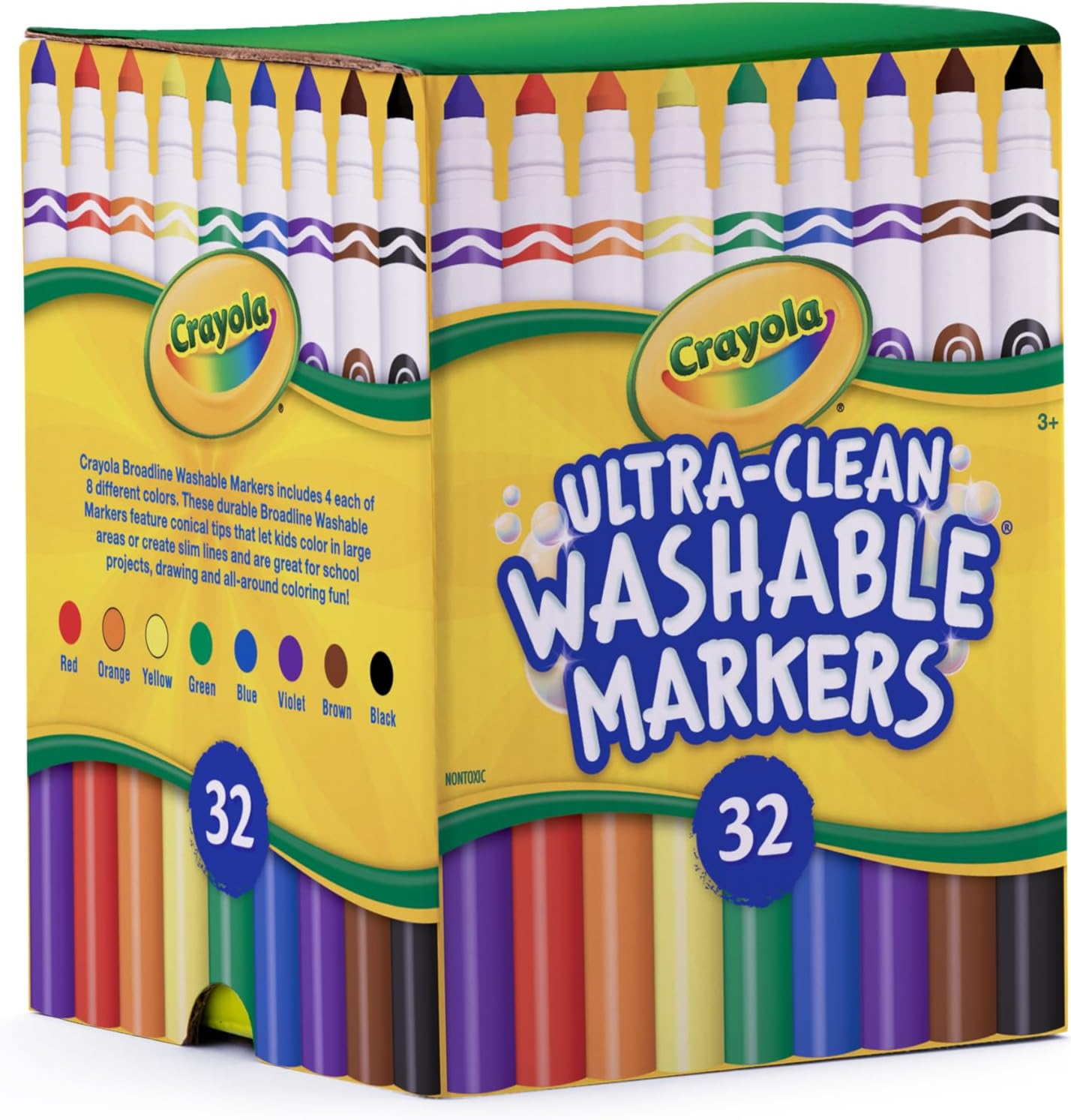 Crayola Ultra Clean Washable Broadline Markers Sharepack, 32 Count image number 5