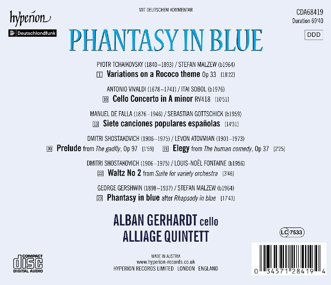 Alban Gerhardt & Alliage Quintett - Phantasy in Blue