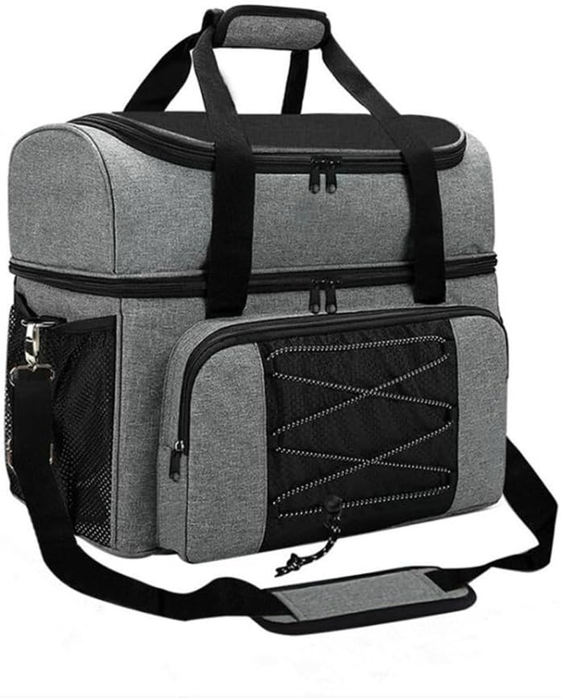 Sunnyjisely Bowling Ball Bag Backpack for 2 Balls, Fits Bowling Shoes up to Mens Size 16 and Accessories image number 3