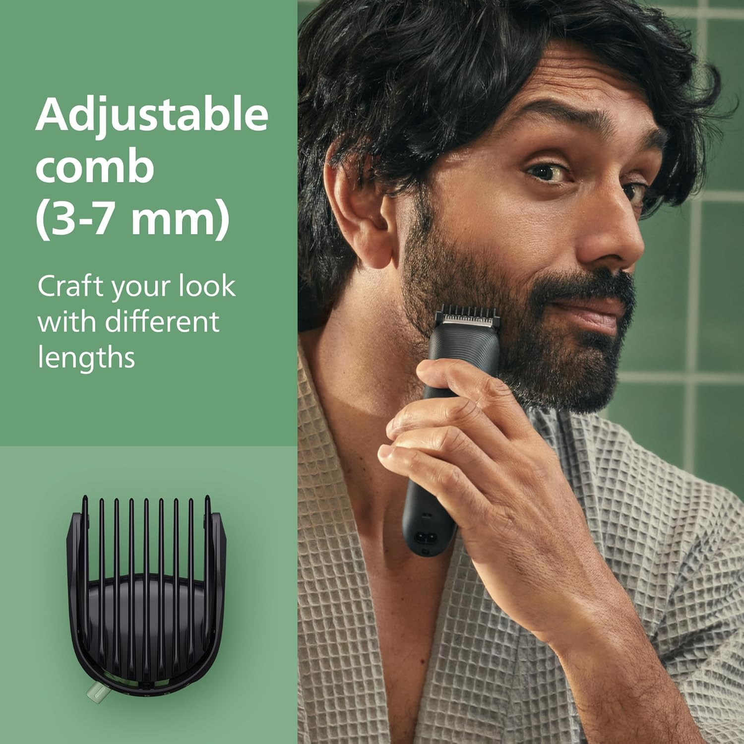 Philips Multigroom 3000 Series All-In-One 7-Piece Trimmer - Shaver and Clipper for Face & Head, Self-Sharpening Skin-Friendly Blades, 10 Length Settings, Model MG3930/15 image number 5