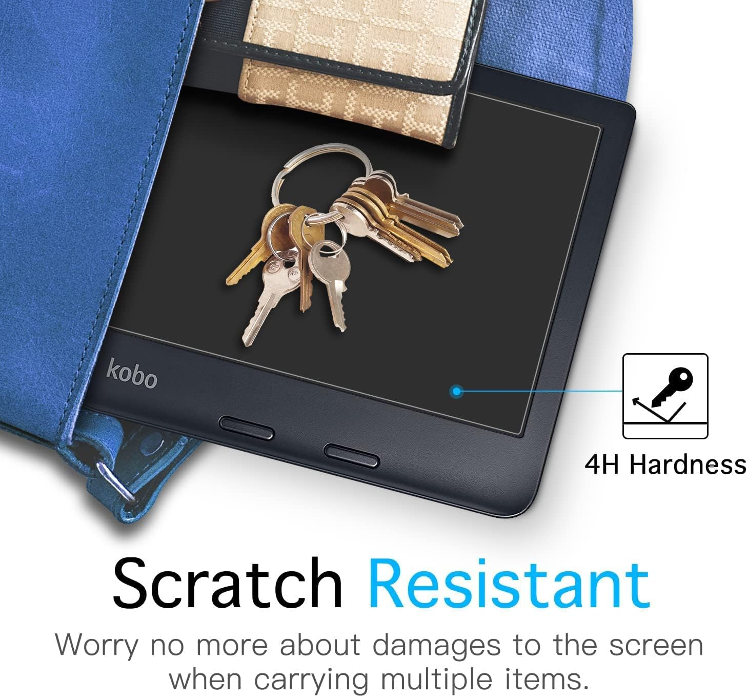 【2 Pack】T Tersely Screen Protector for Kobo Libra 2 (7 Inch), Premium High Definition PET Protective Film for Kobo Libra 2