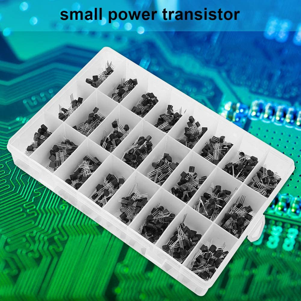 840Pcs NPN PNP Transistor Assortment Kit, Basic Semiconductor Device Control Current, Great for Electronic Enthusiasts, Silicon Transistor Kit image number 4