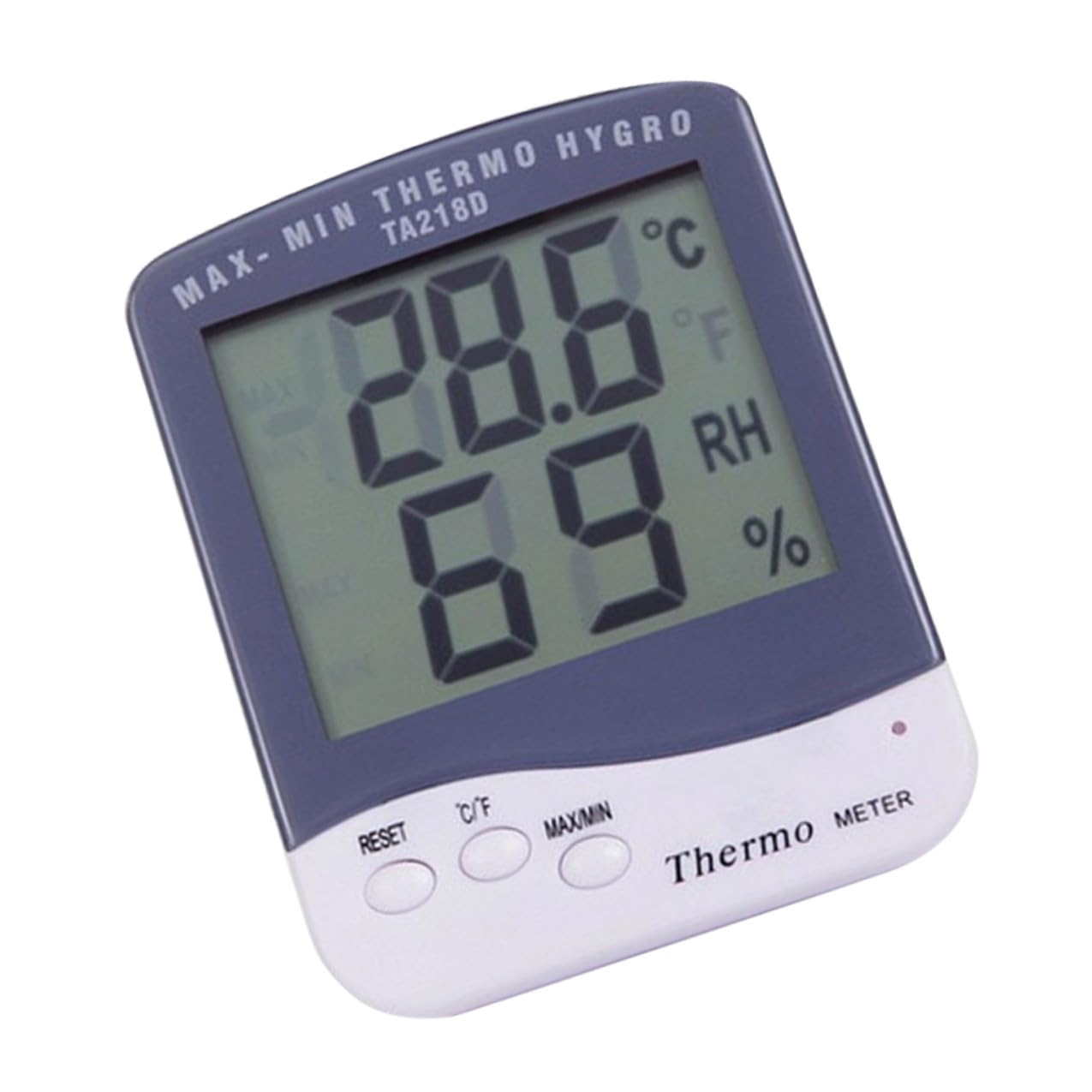 Portable Indoor Digital Hygrometer Thermometer with Large LCD Display Temperature Humidity Gauge Max Memory C Switch Electronic Moisture Monitor for Home Office image number 2