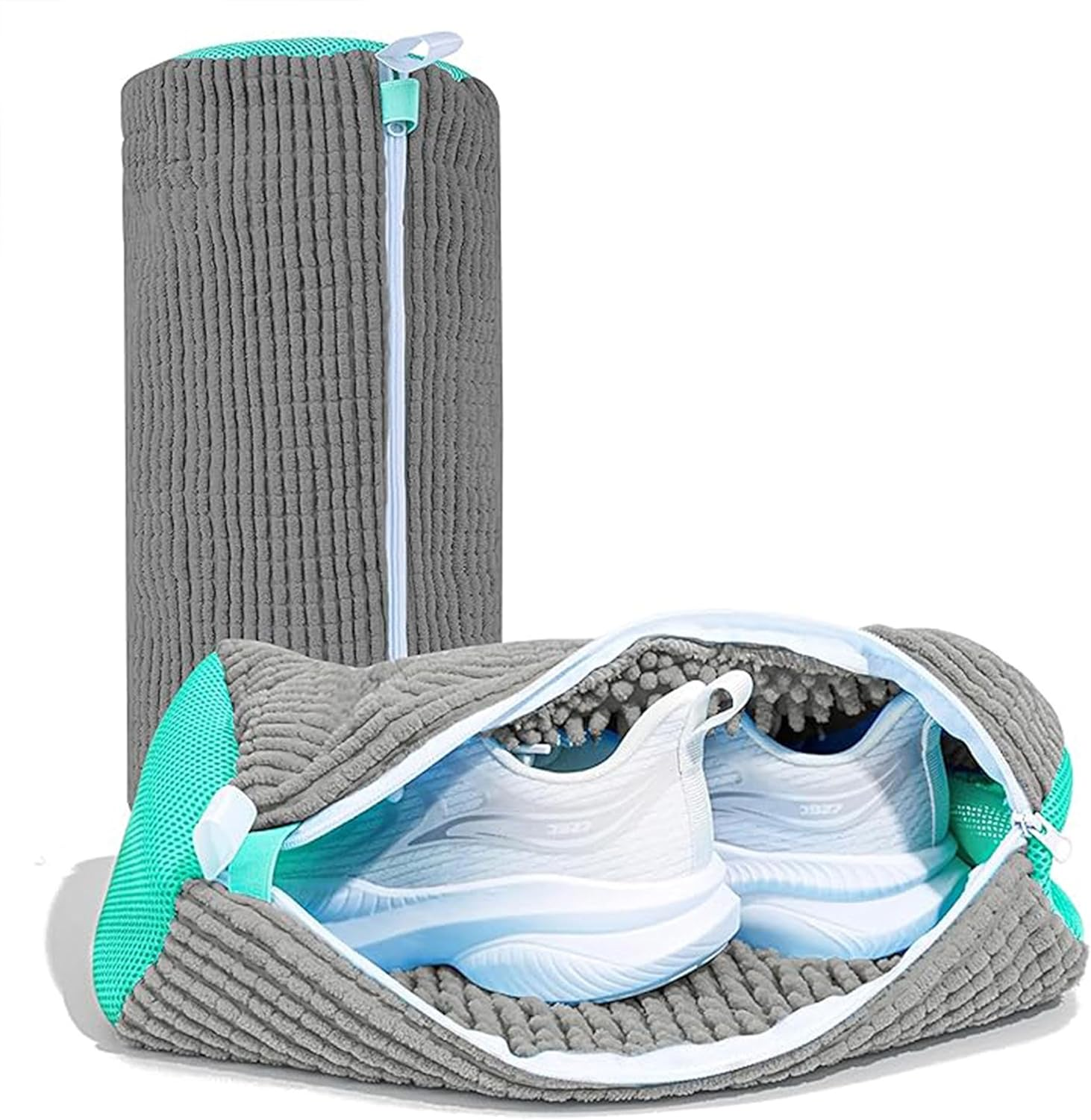 Vbvbip 2-Pcs Shoe Wash Bag for Washing Machine | Laundry Bag for Sneakers & Shoes &ndash; Reusable Shoe Cleaning with Durable Zipper,Protects Shoes in Washer & Dryer image number 2