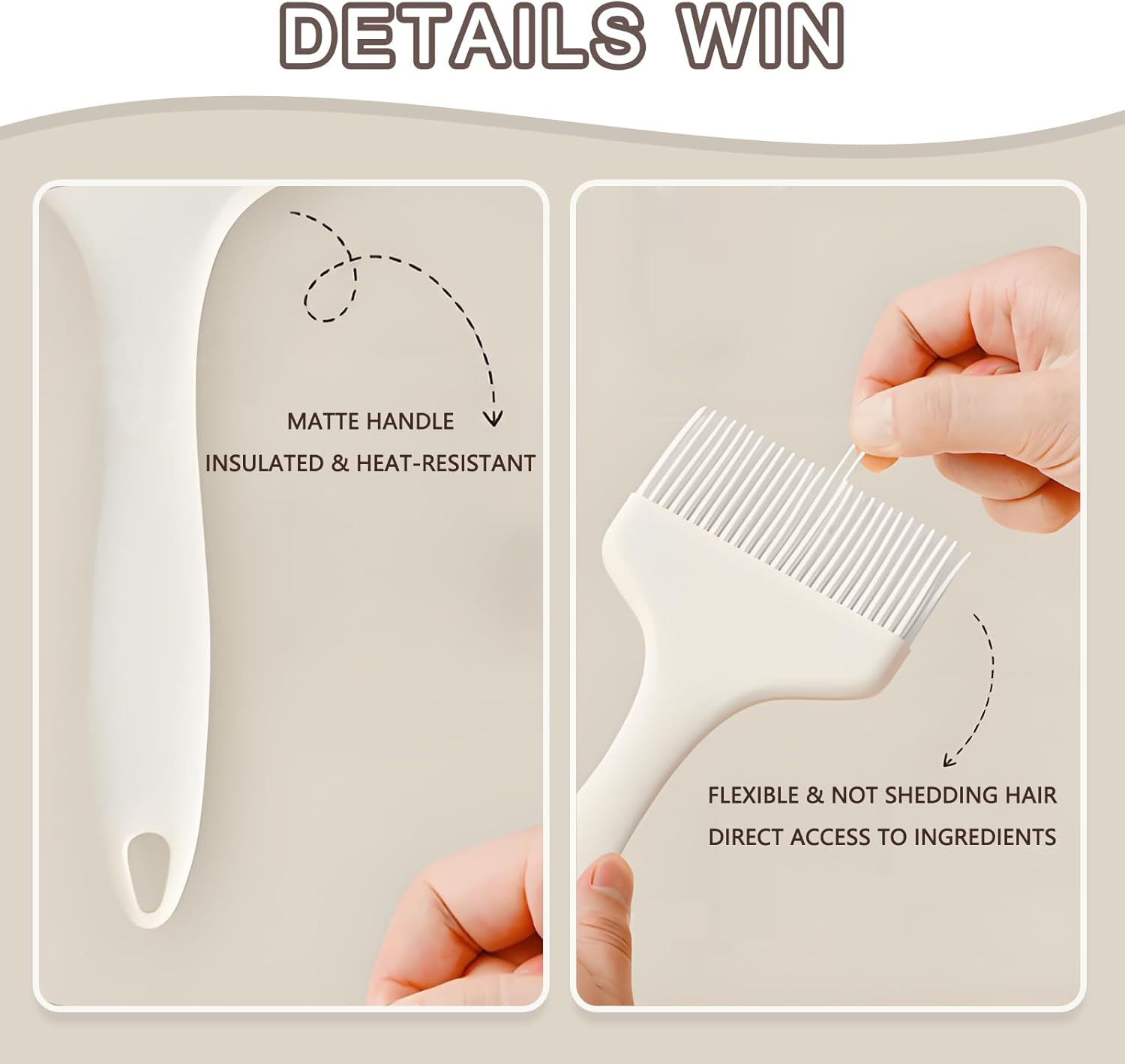 Checkzed Silicone Basting Pastry Brush, Heat Resistant Pastry Brush Set, Strong Steel Core and One-Piece Design, Perfect for BBQ Grill Baking Kitchen Cooking, BPA Free and Dishwasher Safe (2 Pcs) image number 2