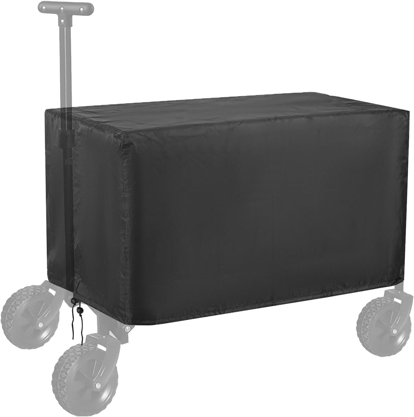 Collapsible Wagon Cover, Outdoor Folding Garden Wagon Cart Cover Heavy Duty, Waterproof Dustproof UV Resistant, Fits Collapsible Utility Wagon, 38" L X 22" W X 20" H