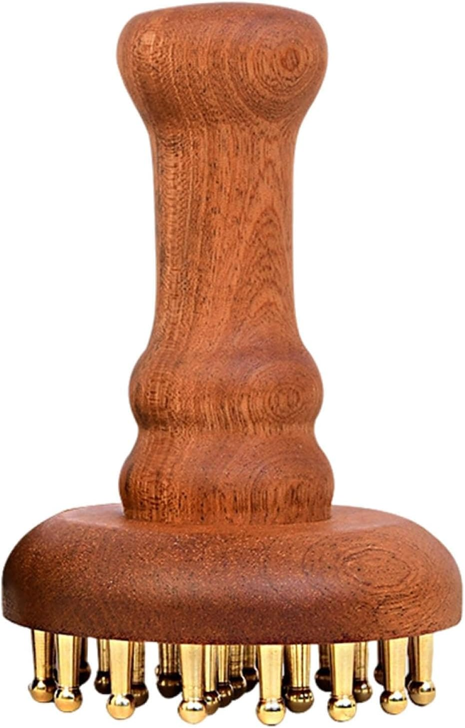 Hzskjyt Wooden Massage Body Brush 29 Brass Tooth Deep Tissue Women Men Gift Portable