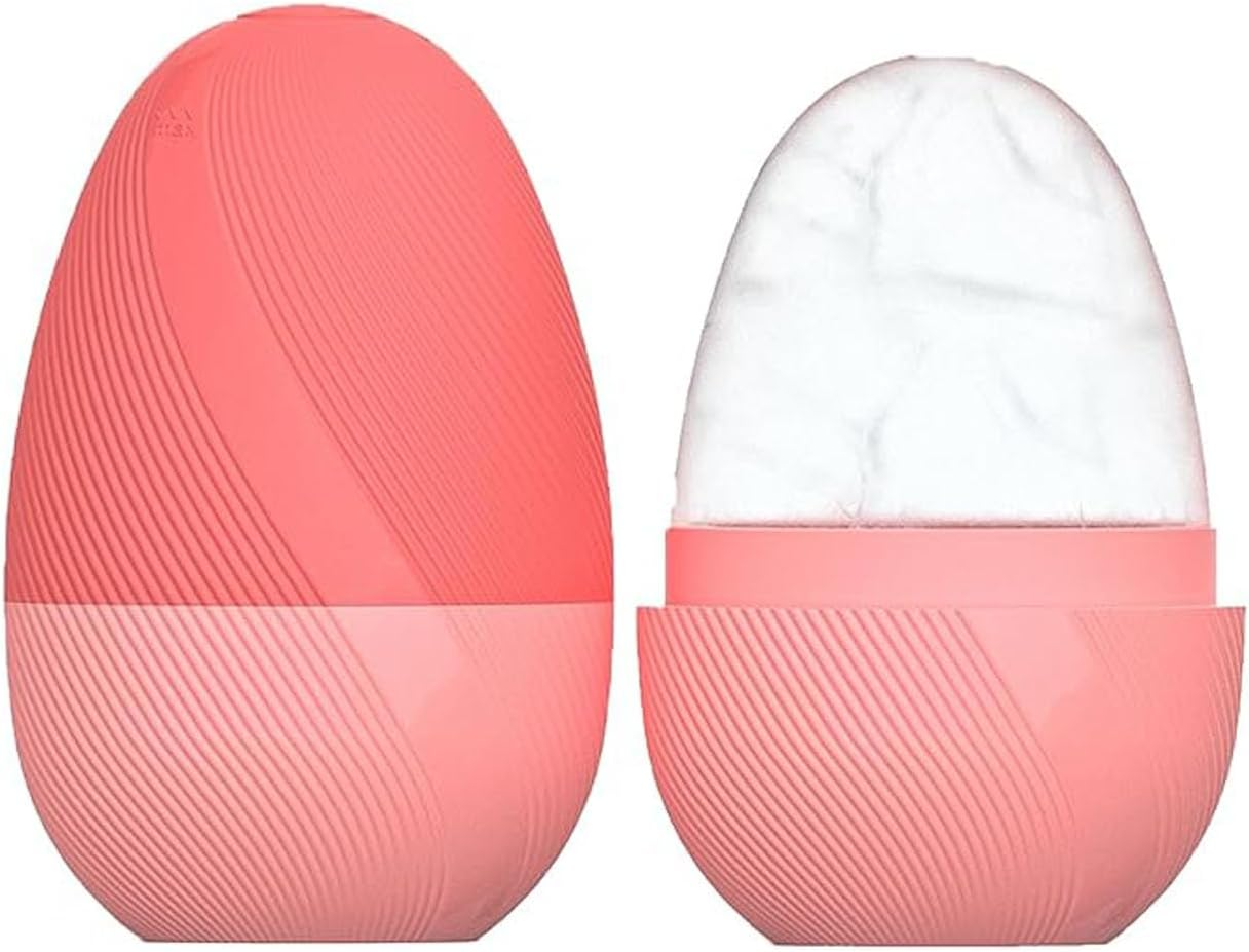 EOMECUIGAO Ice Cube Roller Massager Silicone Ice Roller Massage Lift Firm & Brighten Face (Green)